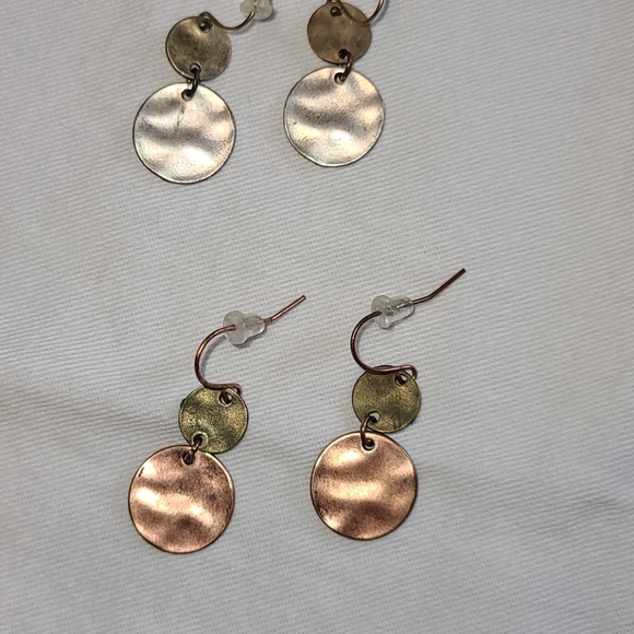 Spunkysoul Tribal Gold, Silver & Copper earrings - Picture 5 of 5